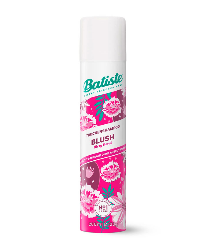 Batiste Blush Сухой Шампунь для Очищения Волос с Цветочным Ароматом 200 мл