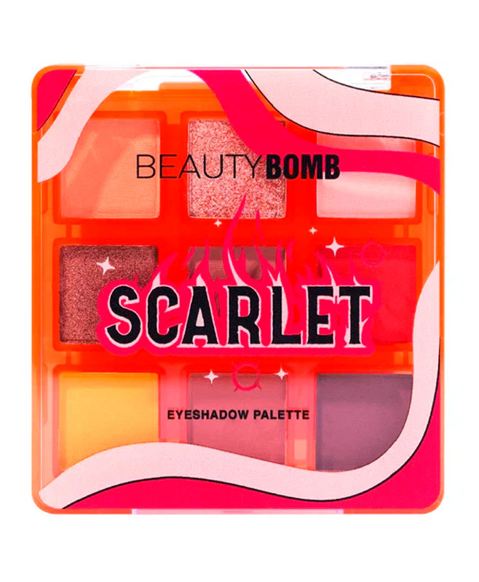 Beauty Bomb Палетка Теней Scarlet