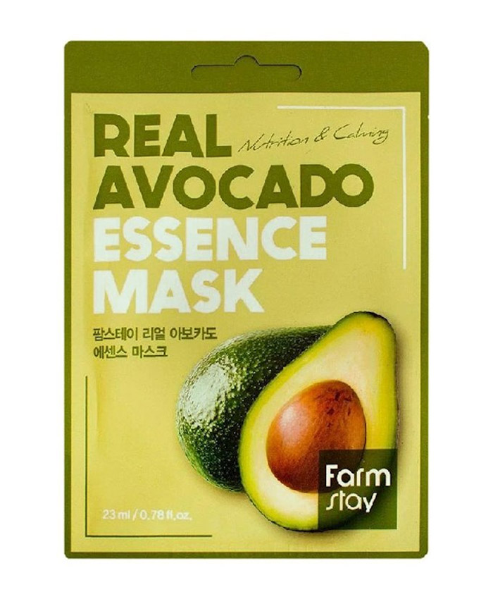 Farmstay Real Avocado Essence Mask Тканевая маска для лица с экстрактом авокадо