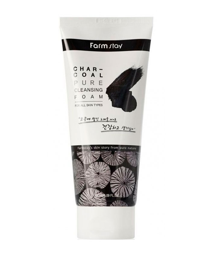 FarmStay Charcoal Pure Cleansing Foam Пенка с древесным углем