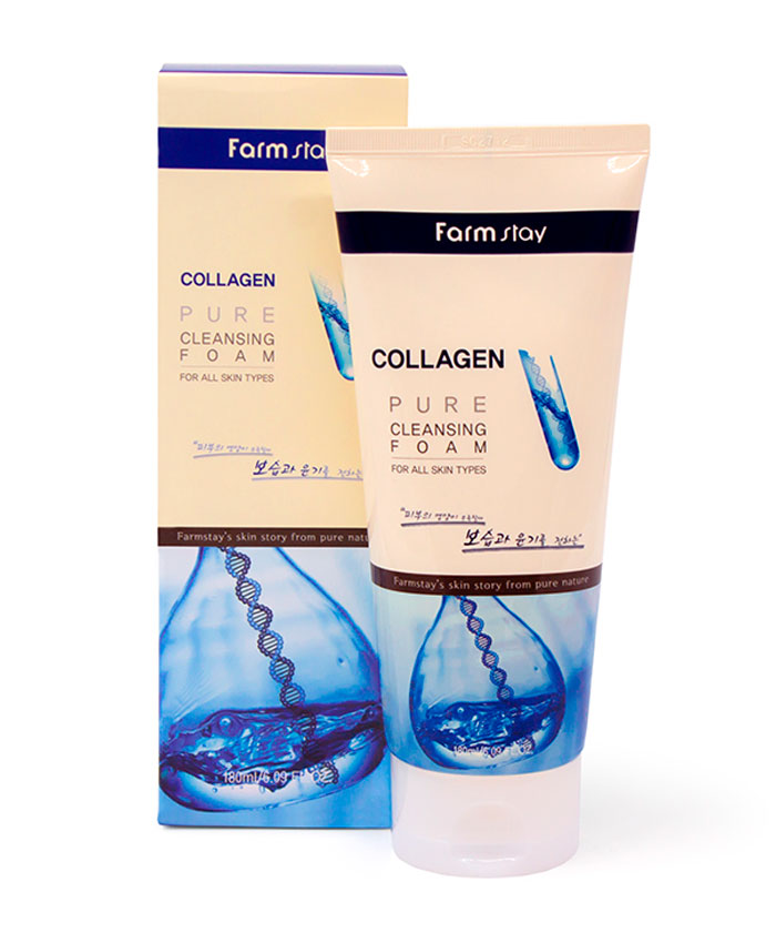 FarmStay Collagen Pure Cleansing Foam Пенка для Умывания 