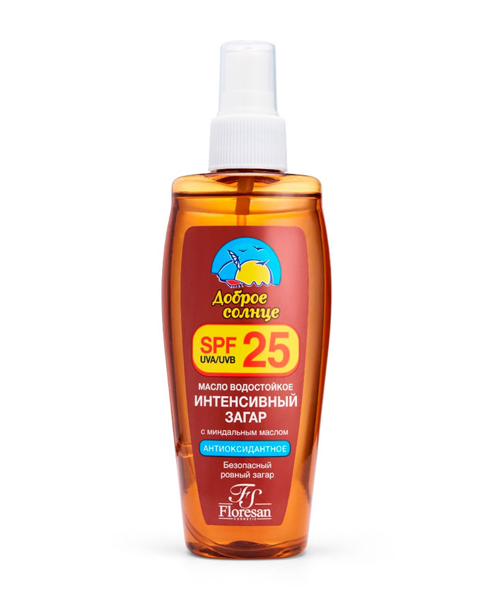 Floresan Масло водостойкое «Интенсивный загар» SPF 25 150 мл