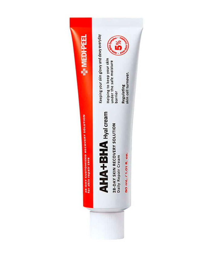 Medipeel AHA BHA 28 Days Hyal Cream Обновляющий крем с комплексом кислот 30 мл
