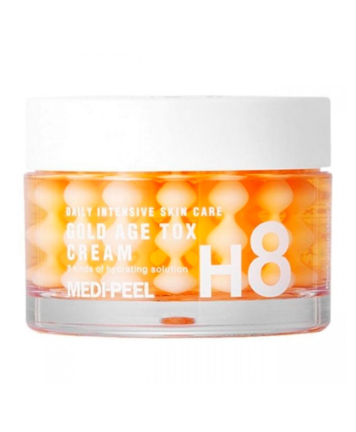 Medipeel Gold Age Tox Cream Антивозрастной капсульный крем с экстрактом золотого шелкопряда 50 мл