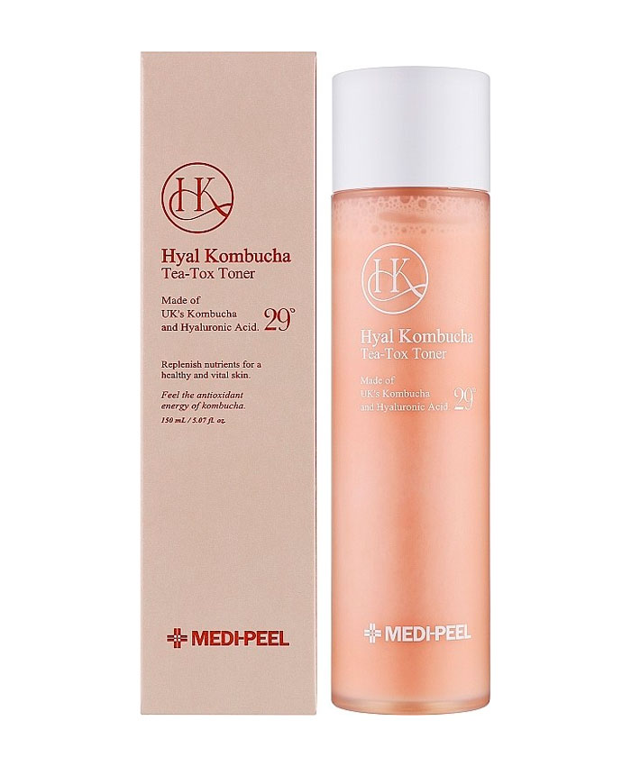 Medipeel Hyal Kombucha Tea-Tox Toner Двухфазный тонер с 70% комбучи и церамидами 150 мл