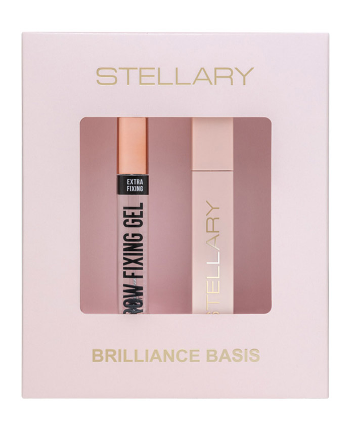 Stellary Подарочный набор Тушь 3D Volume черная + Гель для бровей