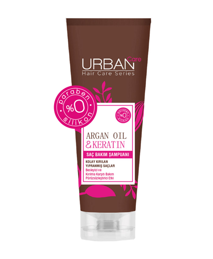 Urban Care Шампунь Питательный для Ломких Волос с Аргановым Маслом и Кератином